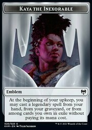 Kaya the Inexorable Emblem // Treasure