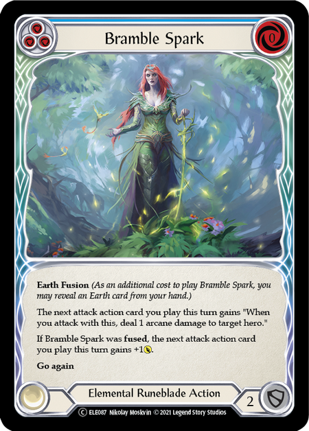 Bramble Spark - Blue Card Front