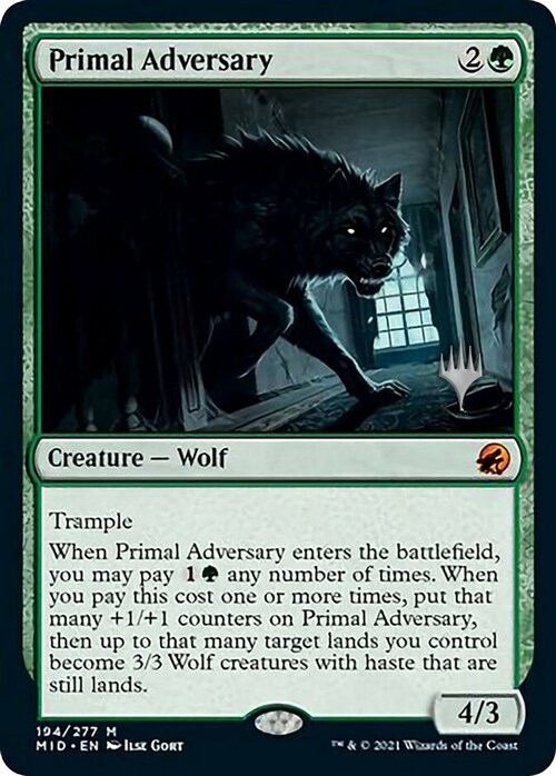 Primal Adversary Card Front