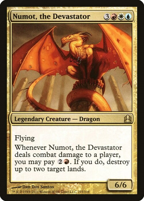 Numot, the Devastator Card Front