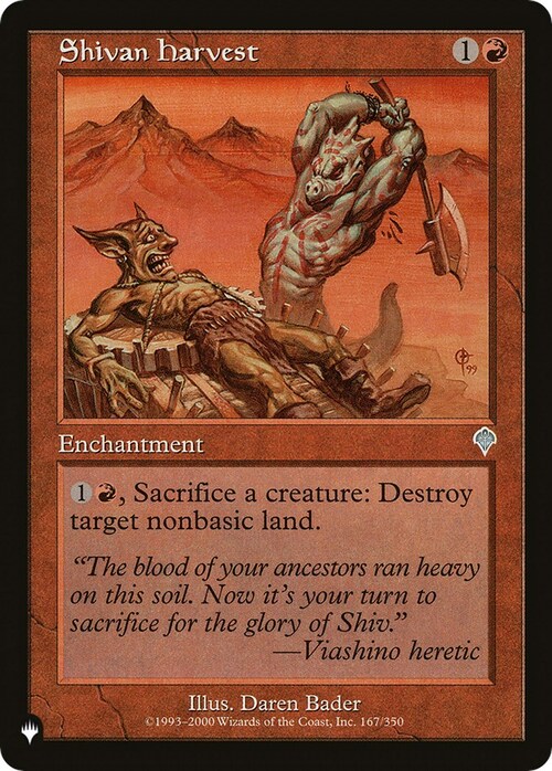 Shivan Harvest Card Front