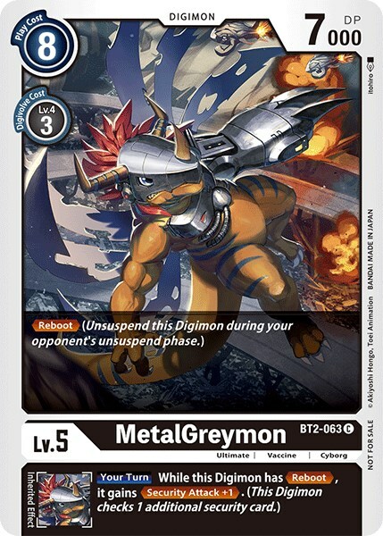 MetalGreymon Card Front