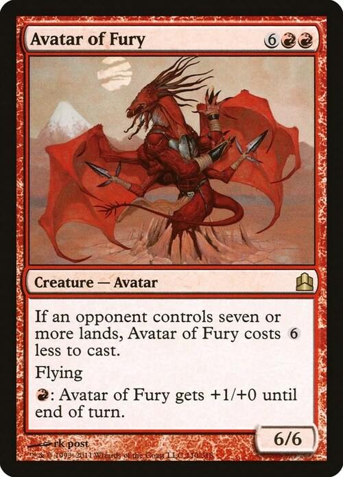 Avatar of Fury Card Front