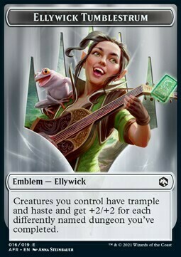 Ellywick Tumblestrum Emblem // Wolf Card Front