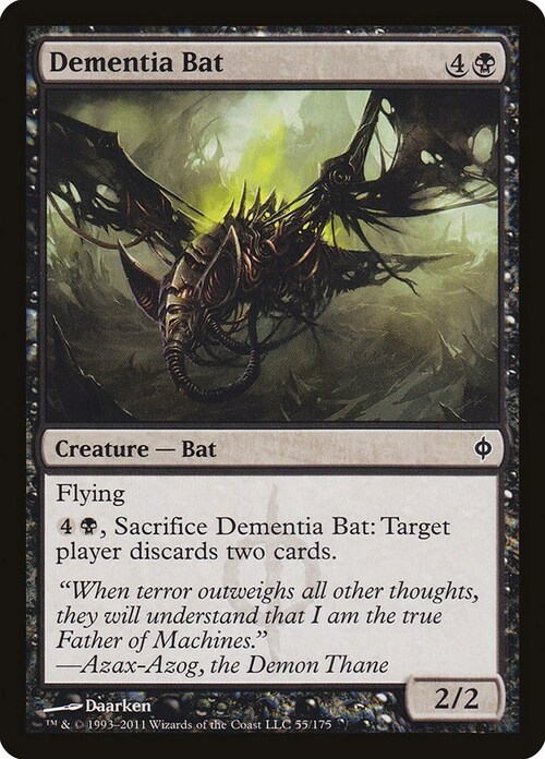 Dementia Bat Card Front