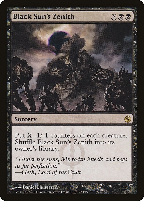 Black Sun's Zenith Card Front