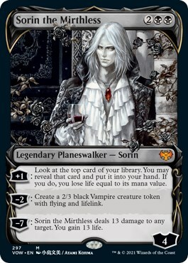 Sorin the Mirthless Card Front