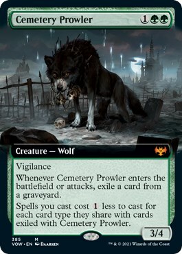 Cemetery Prowler Card Front