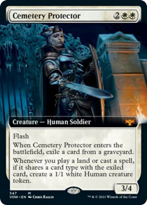 Cemetery Protector Card Front