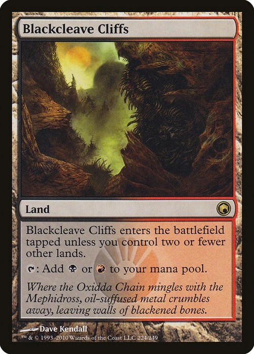 Blackcleave Cliffs Card Front