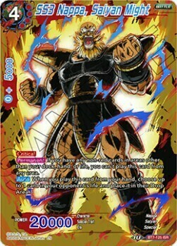 SS3 Nappa, Saiyan Might Card Front