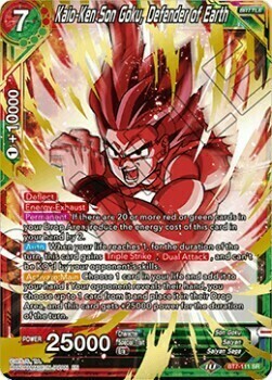 Kaio-Ken Son Goku, Defender of Earth Card Front