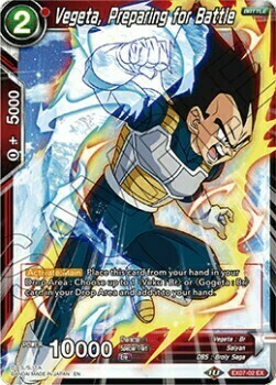 Vegeta, Preparing for Battle Card Front