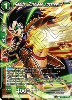 Raditz, Ruthless Adversary Card Front