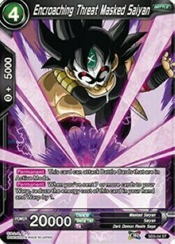 Encroaching Threat Masked Saiyan Card Front