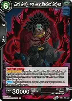 Dark Broly, the New Masked Saiyan Card Front