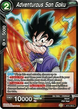 Adventurous Son Goku Card Front