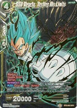 SSB Vegeta, Testing His Limits Card Front