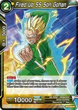 Fired Up SS Son Gohan Card Front