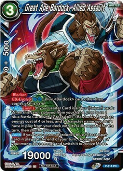 Great Ape Bardock, Allied Assault Card Front