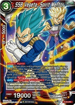 SSB Vegeta, Spirit Mentor Card Front