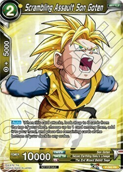 Scrambling Assault Son Goten Card Front