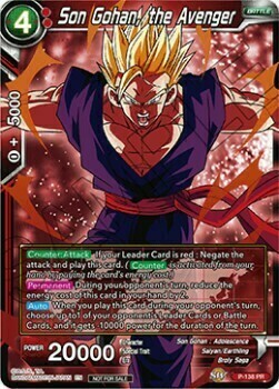 Son Gohan, the Avenger Card Front