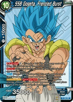 SSB Gogeta, Frenzied Burst Card Front