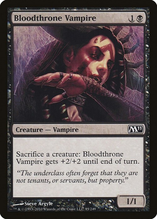 Bloodthrone Vampire Card Front