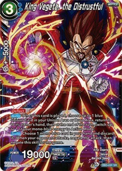 King Vegeta, the Distrustful Card Front