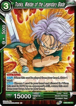 Trunks, Wielder of the Legendary Blade Card Front