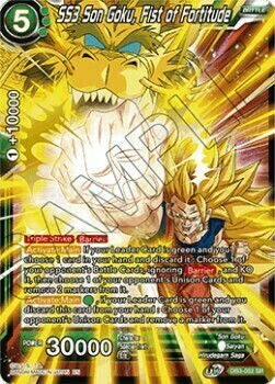 SS3 Son Goku, Fist of Fortitude Card Front