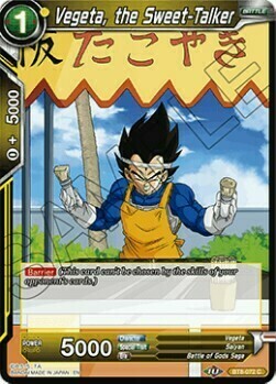 Vegeta, the Sweet-Talker Card Front