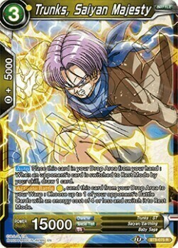 Trunks, Saiyan Majesty Card Front