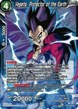 Vegeta, Protector of the Earth Card Front