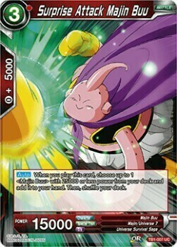 Surprise Attack Majin Buu Card Front