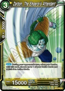 Zarbon, The Emperor's Attendant Card Front