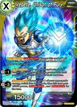 Vegeta, Unison of Fury Card Front