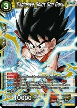 Explosive Spirit Son Goku Card Front