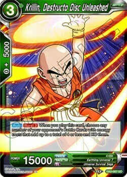 Krillin, Destructo Disc Unleashed Card Front