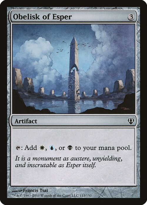 Obelisk of Esper Card Front