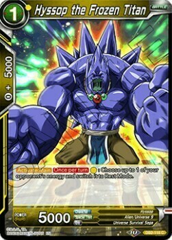 Hyssop the Frozen Titan Card Front