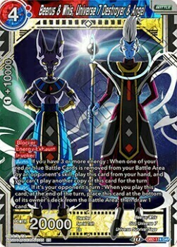 Beerus & Whis, Universe 7 Destroyer & Angel Card Front