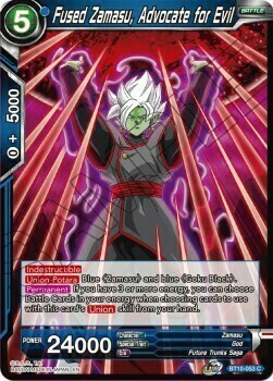 Fused Zamasu, Advocate for Evil Card Front