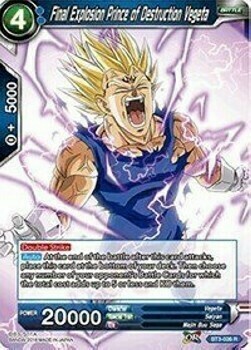 Final Explosion Prince of Destruction Vegeta Card Front