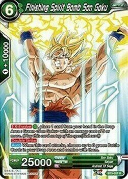 Finishing Spirit Bomb Son Goku Card Front