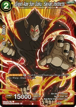 Great Ape Son Goku, Saiyan Instincts Card Front