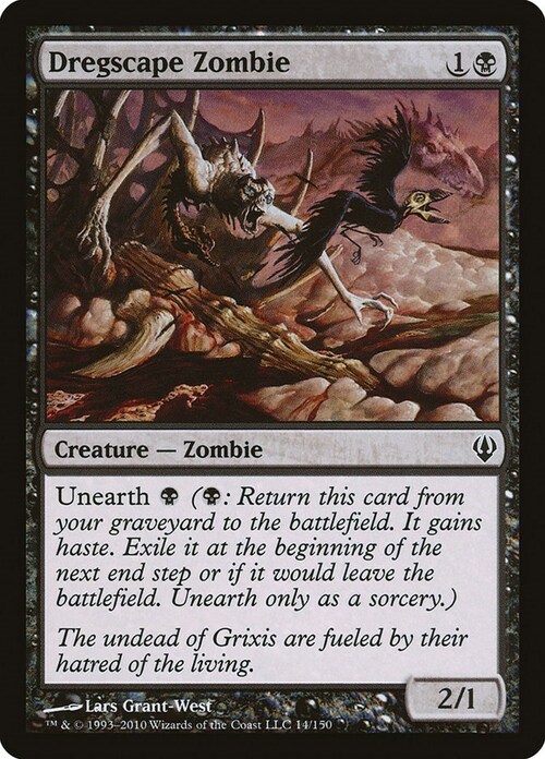 Dregscape Zombie Card Front