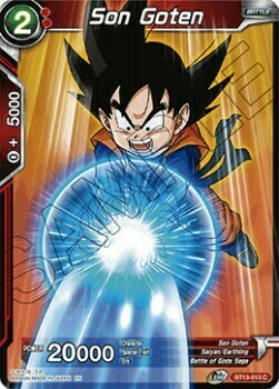 Son Goten Card Front