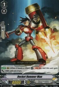 Rocket Hammer Man Card Front